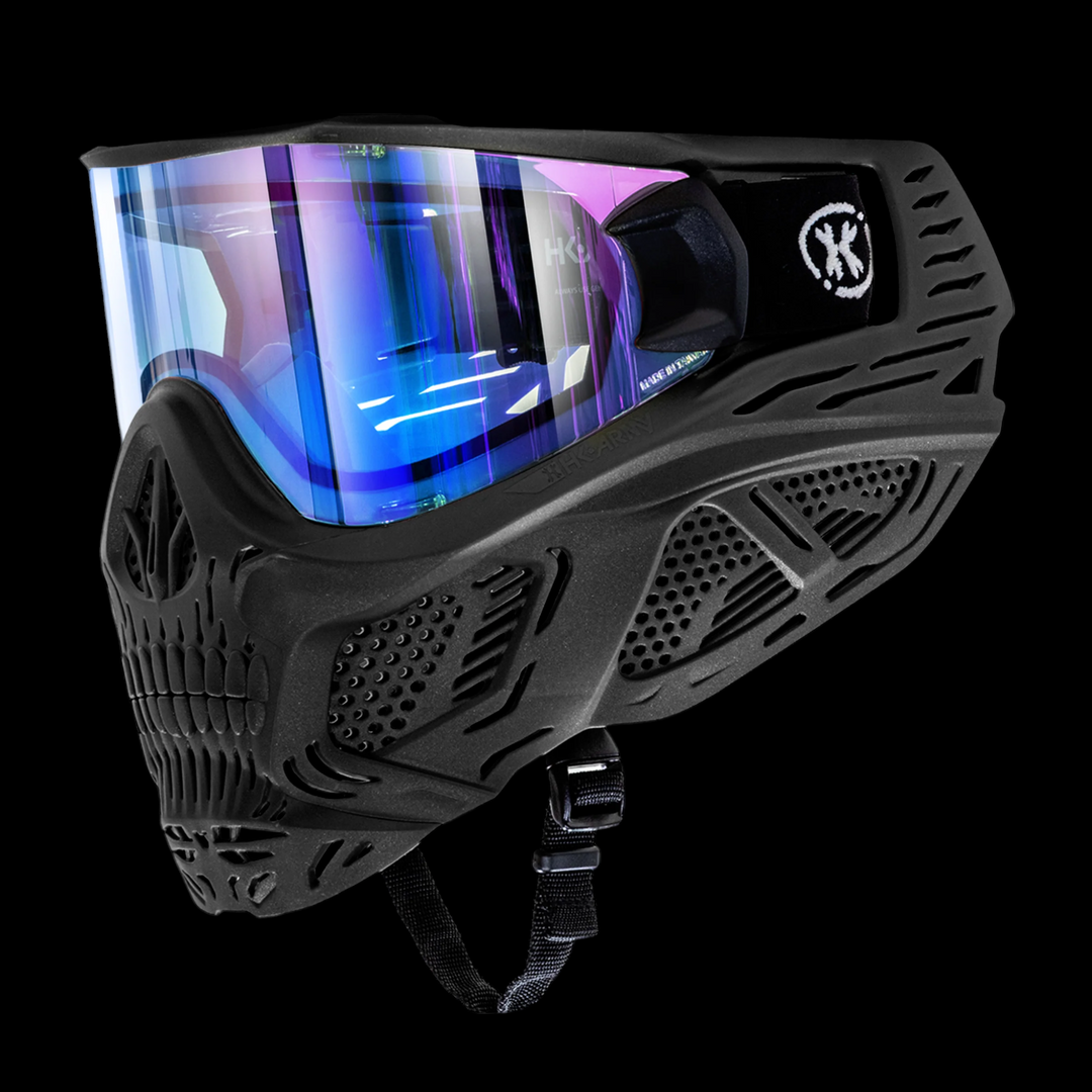 HSTL Skull Goggle "Reaper" - Black w/ Ice Lens