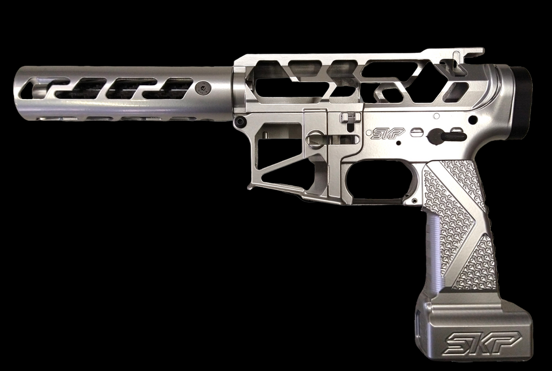 Kit receiver Halo shiny steel + grip