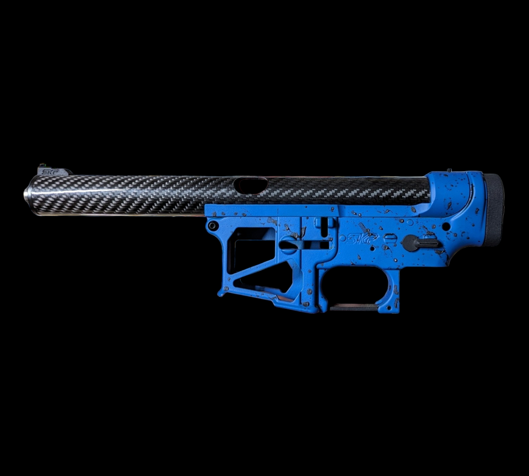 Kit alu carbon matt blue/black