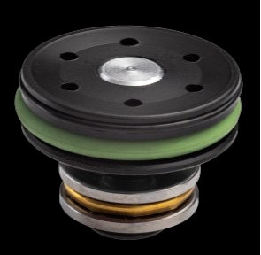 piston head in POM with double or bearings