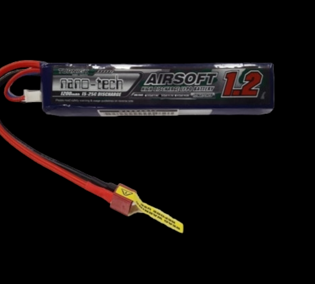 Battery turnigy nano-tech 11.1V 1200mAh 3S 15~30C Lipo Pack (T-connector)