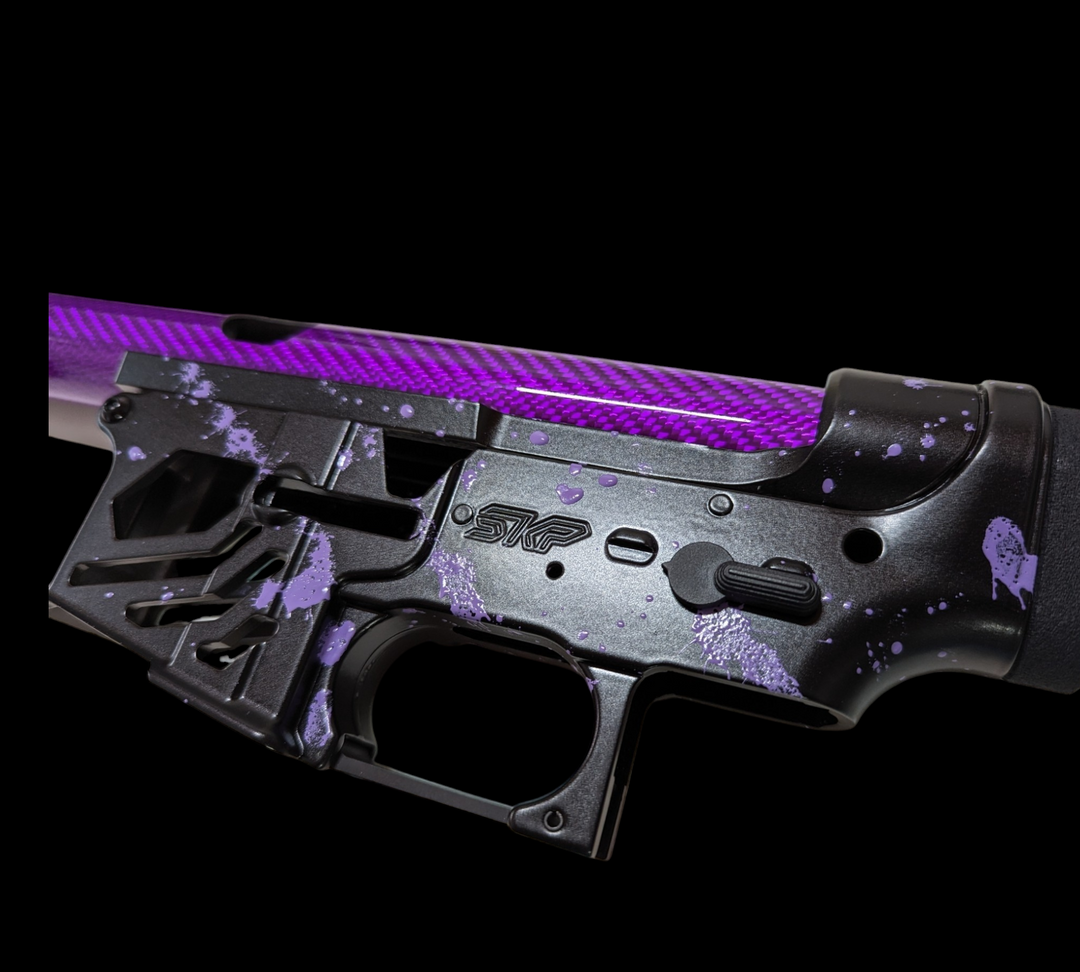 Kit alu carbon black purple splash