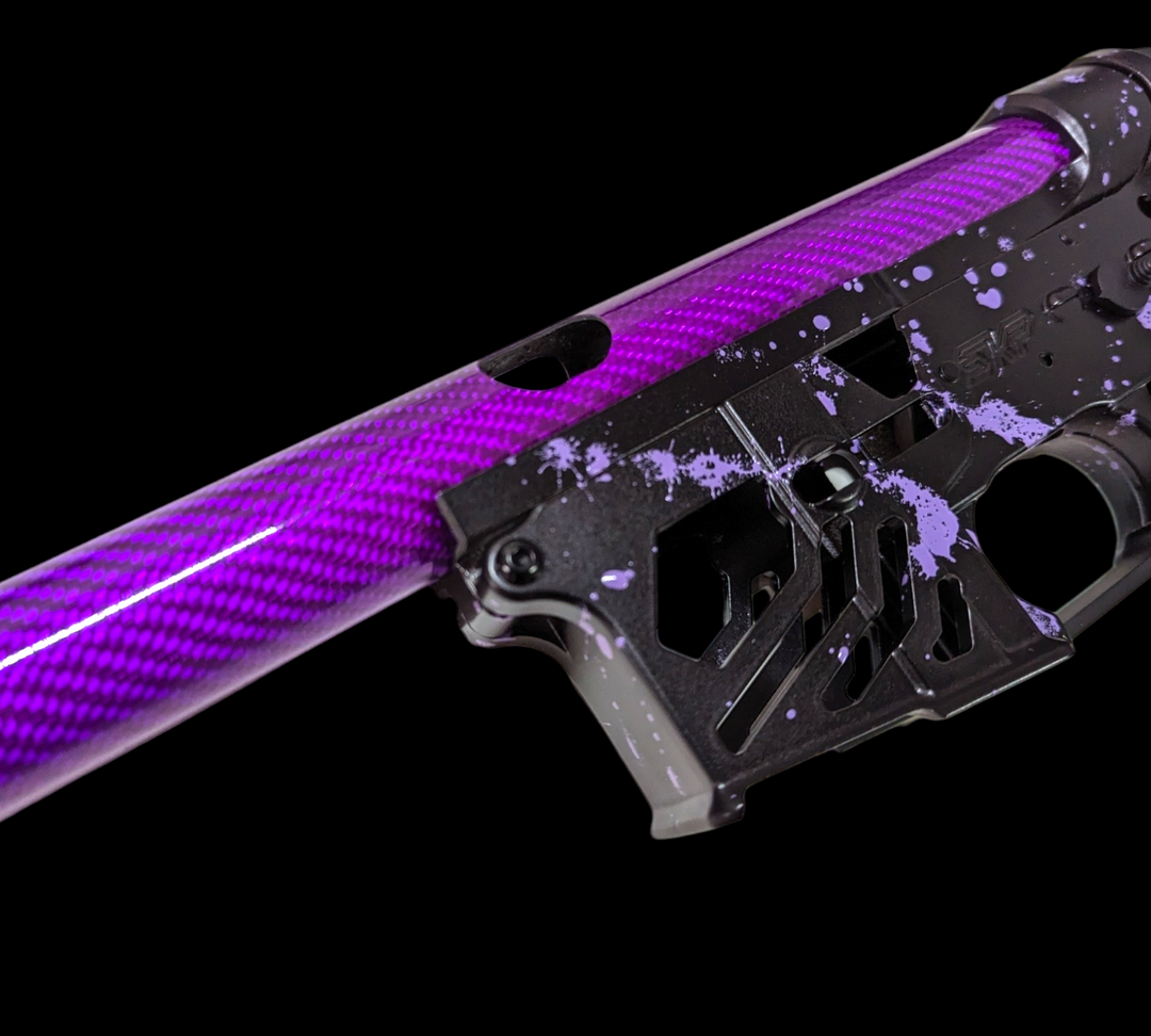 Kit alu carbon black purple splash