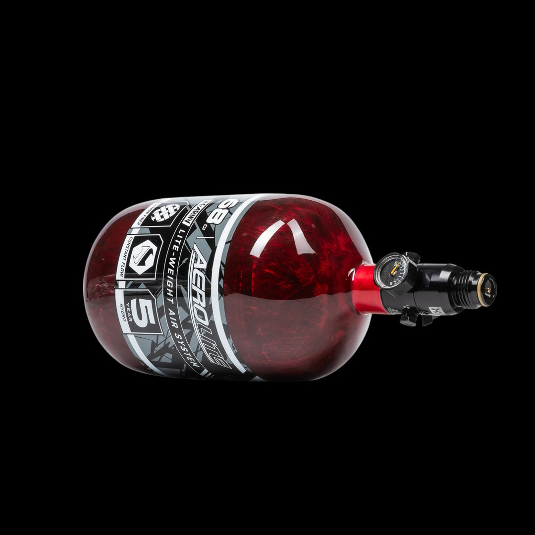 AeroLite Carbon Fiber Tank - 48ci / 4500psi - Red