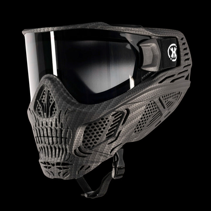 HSTL Skull Goggle "Carbon fiber" - Black w/ black Lens