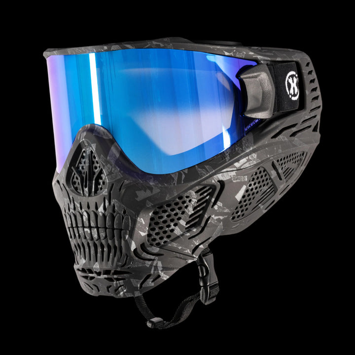 HSTL Skull Goggle "Shards" - Black w/ Ice Lens